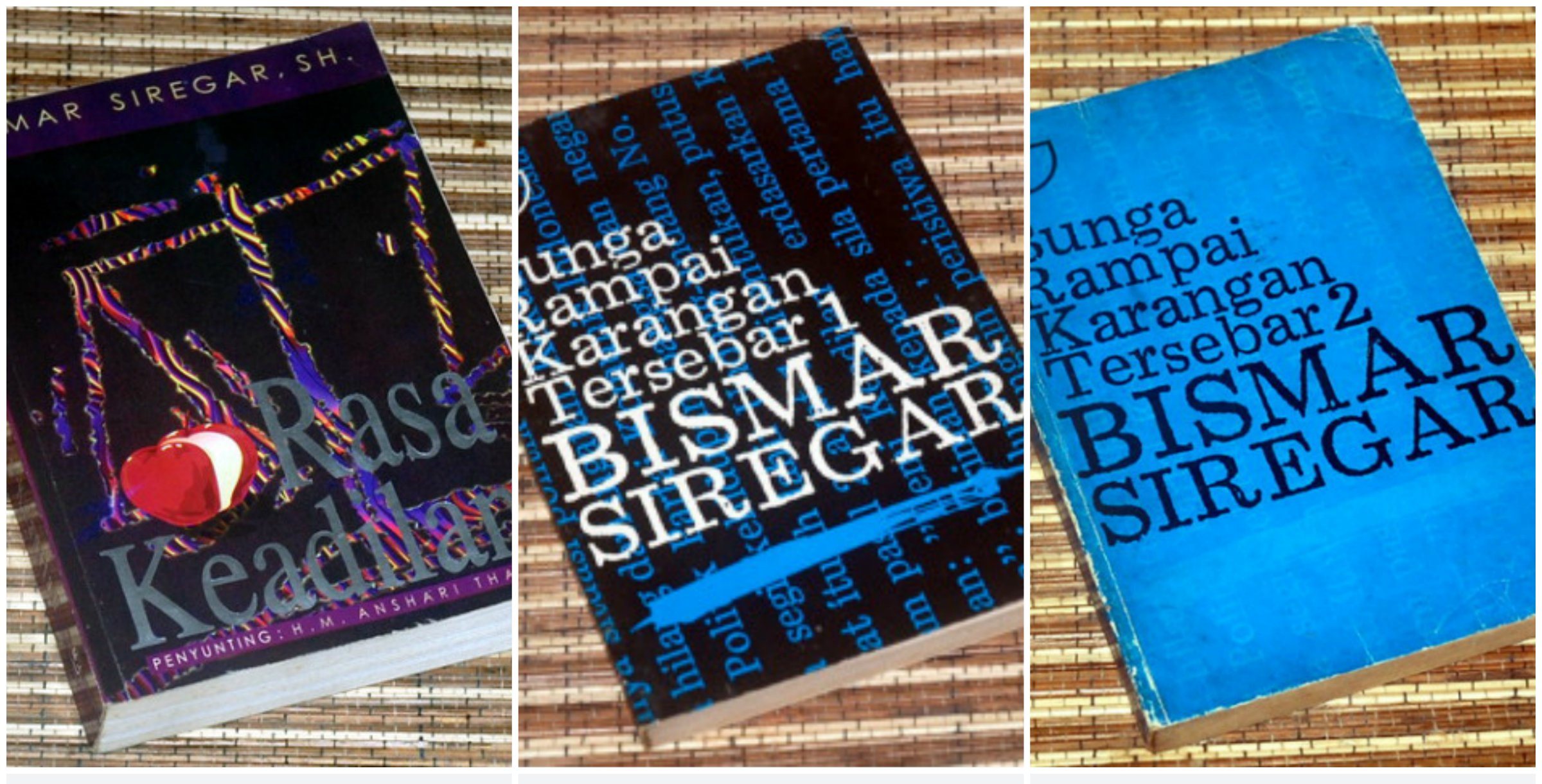 Beberapa buku Bismar Siregar. Foto: RED