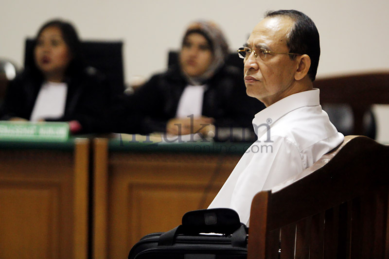 Mantan Menteri Agama, Suryadharma Ali di Pengadilan Tipikor Jakarta, Senin (21/9). Foto: RES.