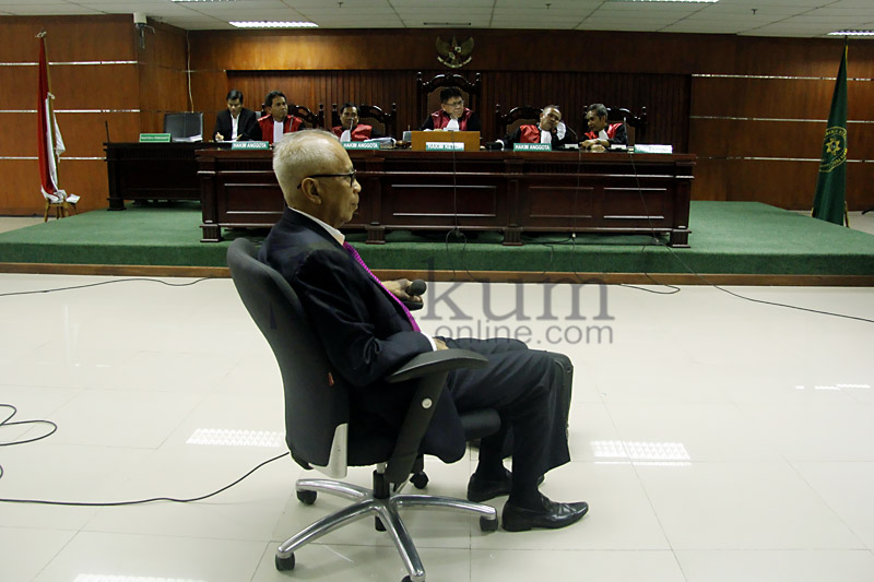 Suasana persidangan dengan terdakwa OC Kaligis di Pengadilan Tipikor Jakarta. Foto: RES