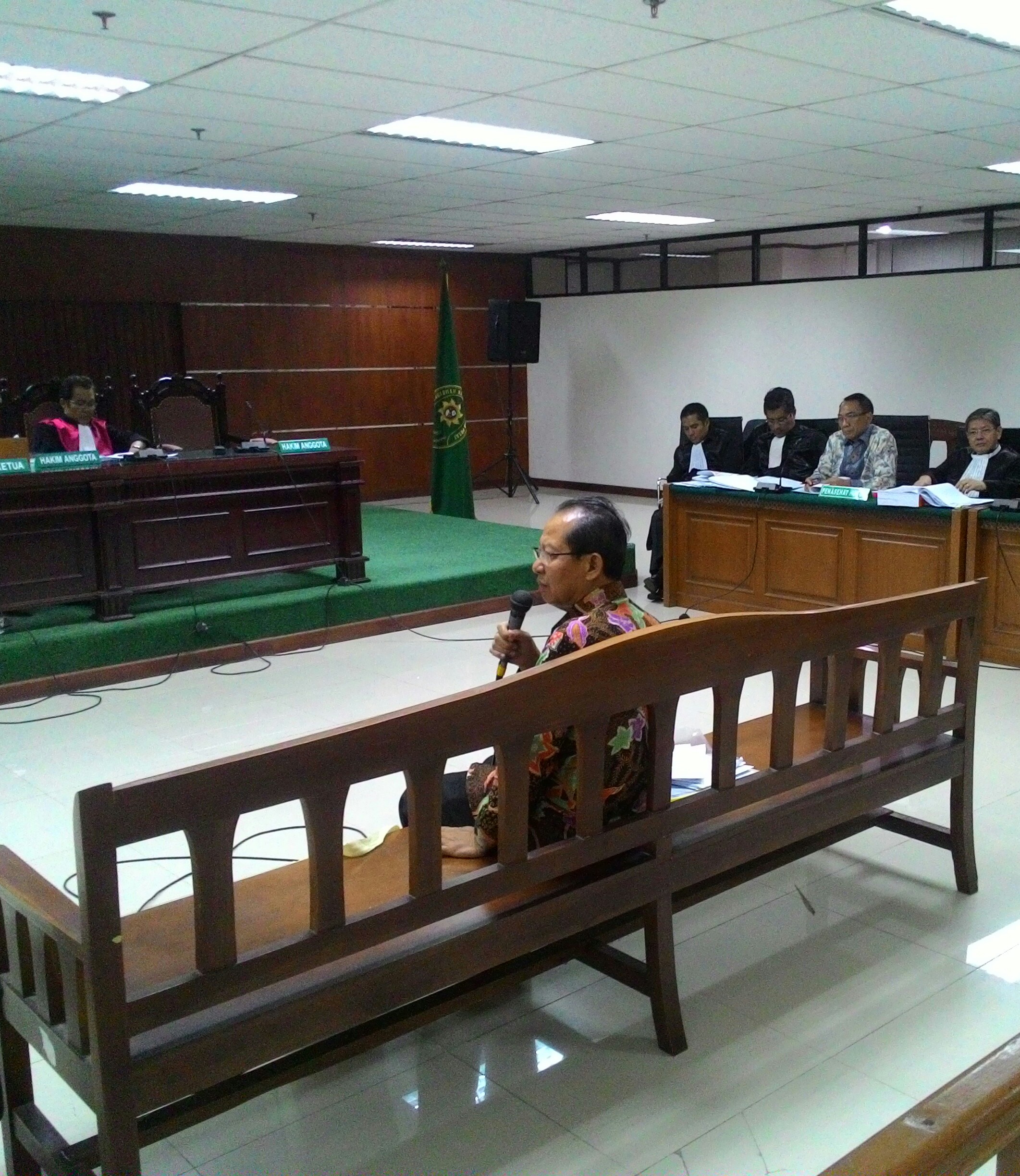 Wardyatmo saat bersaksi dalam sidang perkara korupsi dengan terdakwa Jero Wacik di Pengadilan Tipikor Jakarta, Kamis (29/10). Foto: NOV