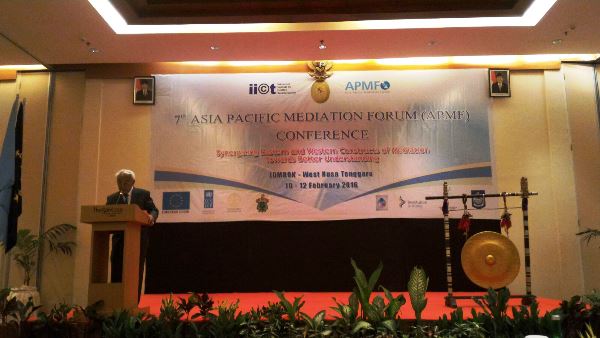 Acara Asia Pacific Mediation Forum ke-7 di Lombok, Rabu (10/2). Foto: ASH 