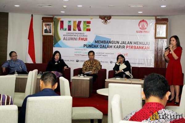 Acara Lingkar Inspirasi Kekerabatan dan Edukasi Iluni FHUI di Jakarta, Jumat (26/2). Foto: RES