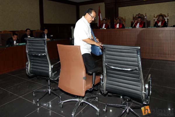 Mantan Walikota Makassar Ilham Airef Sirajuddin di Pengadilan Tipikor Jakarta. Foto: RES