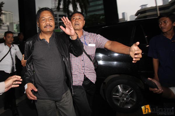 Anggota Komisi V DPR Budi Supriyanto saat dijemput paksa KPK. Foto: RES
