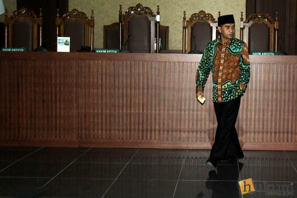 Jamalueddin Malik di Pengadilan Tipikor Jakarta. Foto: RES