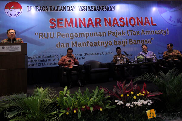 Seminar RUU Pengampunan Pajak di Jakarta. Fot: RES