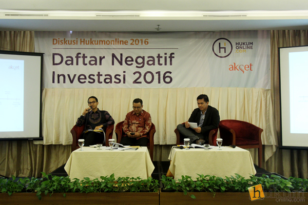 Acara diskusi tentang Daftar Negatif Investasi. Foto: RES