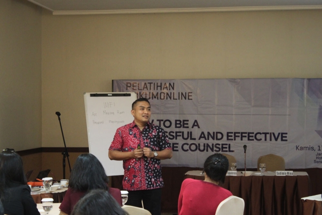 Pelatihan: How to be A Successful and Effective In-House Counsel