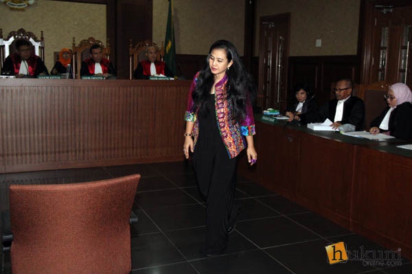 Damayanti Wisnu Putranti di Pengadilan Tipikor Jakarta. Foto: RES