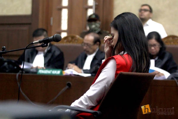 Terdakwa kasus pembunuhan, Jessica Kumala Wongso, di PN Jakarta Pusat. Foto: RES