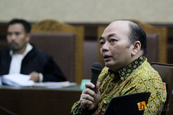 Andri Tristianto Sutrisna di Pengadilan Tipikor Jakarta, Kamis (28/7). Foto: RES