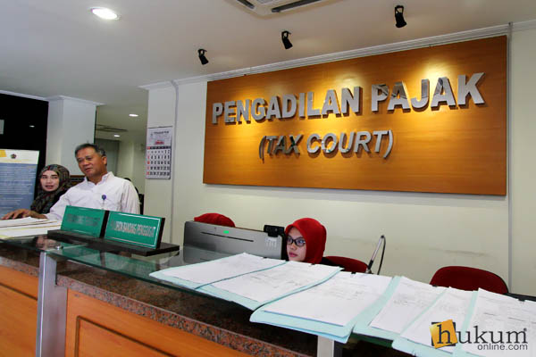 Resepsionis Pengadilan Pajak di Jakarta. Foto: RES