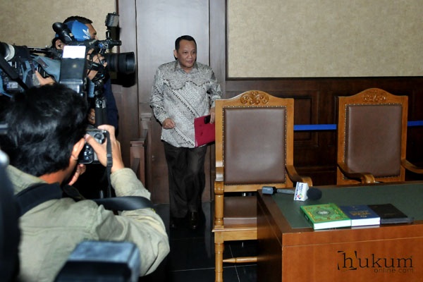Nurhadi saat bersaksi di Pengadilan Tipikor. Foto: RES