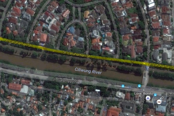 Salah satu ruas Jalan Latuharhary di Jakarta Pusat. Foto: Google Map (BAS)