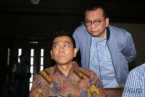 Anggota Komisi D DPRD DKI Jakarta Mohamad Sanusi menjalani sidang perdana yang beragendakan pembacaan surat dakwaan oleh Jaksa Penuntut Umum pada Komisi Pemberantasan Korupsi (KPK) dipengadilan tipikor. Jakarta, Rabu (24/8).