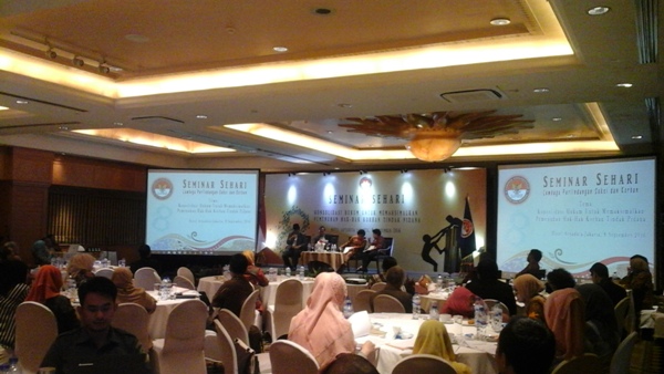 Seminar perlindungan korban dalam tindak pidana di Jakarta, Kamis (08/9). Foto: MYS