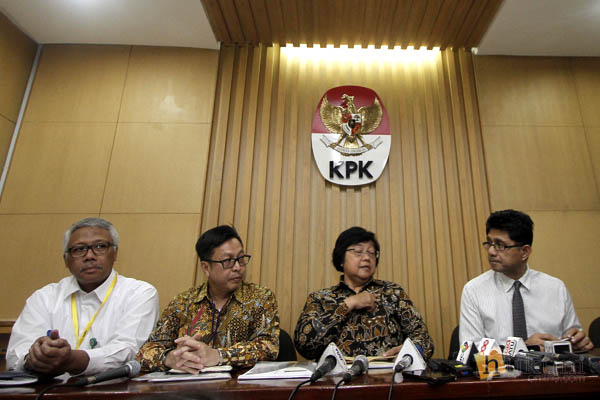Siti Nurbaya mendatangi KPK untuk melakukan koordinasi terkait tata kelola pemerintahan yang baik dan pencegahan korupsi di lingkungan Kementerian Lingkungan Hidup dan Kehutanan.