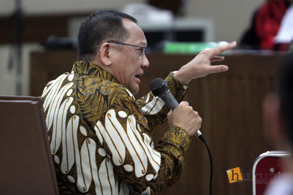 Mantan Sekretaris Mahkamah Agung Nurhadi menjadi saksi dalam sidang lanjutan kasus suap penanganan perkara di PN Jakarta Pusat dengan terdakwa Edy Nasution di Pengadilan Tipikor, Jakarta, Rabu (26/10).