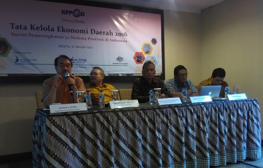 Diskusi tentang TKED yang diselenggarakan KPPOD di Jakarta, Selasa (31/1). Foto: ADY