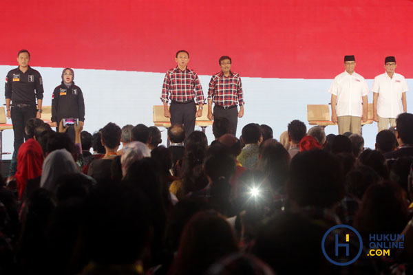 Debat terakhir pilkada DKI Jakarta 2017. Foto: RES