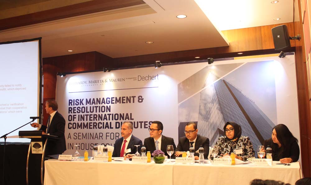 Risk Management & Resolution Of International Commercial Disputes : A Seminar For In House Counsel