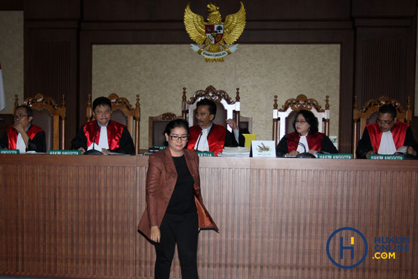Di persidangan, Miryam mencabut berita acara pemeriksaan (BAP) saat diperiksa penyidik KPK.