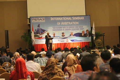 Seminar internasional tentang arbitrase di Makassar, Sulawesi Selatan, Jum'at (05/5). Foto: MYS