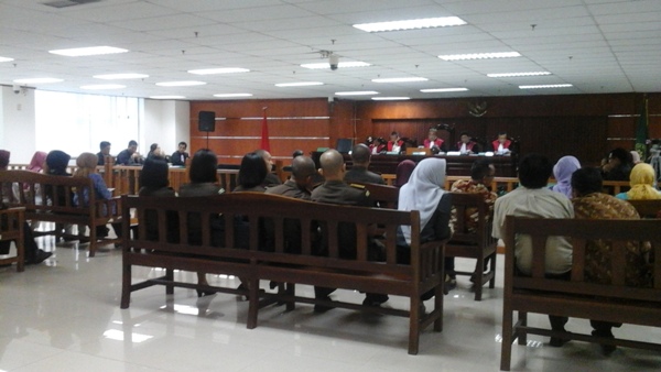 Majelis hakim memimpin sebuah persidangan di Pengadilan Tipikor Jakarta. Bakal ada rekrutmen calon hakim. Foto: MYS