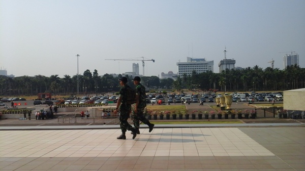 Salah satu sudut kota Jakarta, di sekitar Monas Jakarta Pusat. Foto: MYS