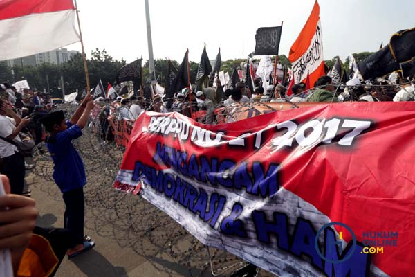 Demo tolak Perppu Ormas di Jakarta. Foto: RES