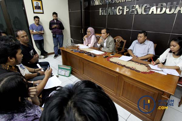 Komnas HAM menerima pengaduan sejumlah jurnalis atas kasus PHK. Foto: RES