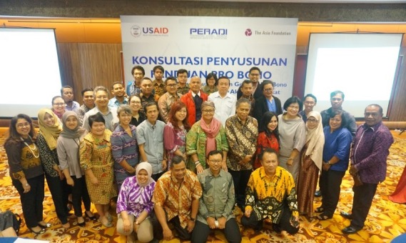 Peserta konsultasi penyusunan Panduan Pro Bono di Jakarta (09/2). Foto: DPN Peradi pimpinan Luhut MP Pangaribuan.