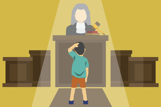 Ilustrasi Sistem Peradilan Pidana Anak. Ilustrator: BAS
