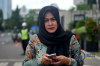 Istri Mantan Gubernur Sumut Sambangi KPK Ambil Barang Bukti 5.JPG