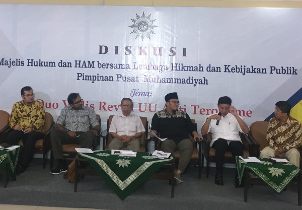 Diskusi bertajuk Quo Vadis Revisi UU Anti Terorisme di Jakarta, Rabu (23/5). Foto: DAN