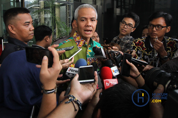 Gubernur Terpilih Jawa Tengah, Ganjar Pranowo Diperiksa KPK 2.JPG