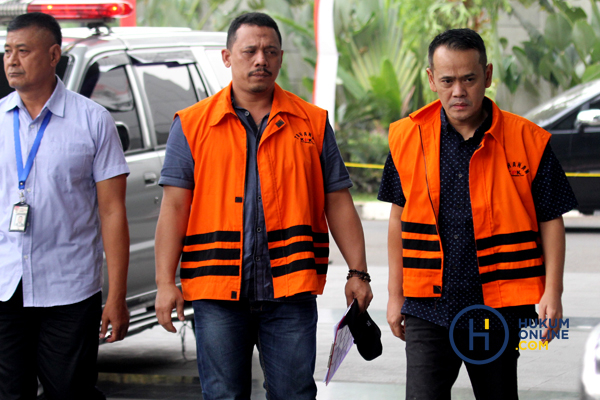 KPK Periksa Dua Tersangka Suap Fahmi Darmawansyah dan Andi Rahmat 4.JPG