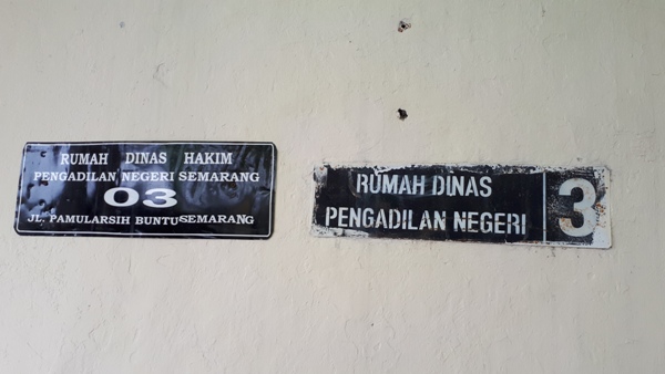 Rumah dinas hakim di Semarang. Foto: MYS