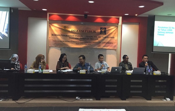 Focus Group Discussion tentang Kajian Perubahan UU No. 42 Tahun 1999 tentang Jaminan Fidusia, Jumat, (16/11). Foto: HMQ