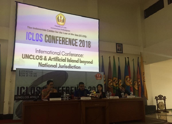 Konferensi Internasional bertajuk â€œUNCLOS & Artificial Islands Beyond National Jurisdictionâ€ yang diadakan FH Unpad, Kamis (22/11). Foto: HMQ