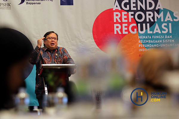 Agenda reformasi regulasi, perencanaannya diatur  dalam RPJM. Foto: RES