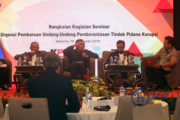Seminar tentang revisi UU KPK, Selasa 19 Maret 2019. Foto: RES