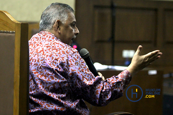 Sofyan Basir ketika bersaksi di sidang Pengadilan Tipikor Jakarta. Foto: RES