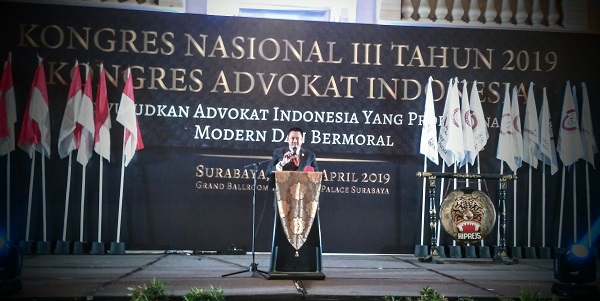 Foto: Tjoetjoe Sandjaja Hernanto terpilih kembali menjadi Presiden KAI periode 2019-2024 dalam Kongres Nasional di Surabaya. Foto: RFQ