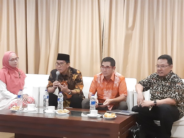 Diskusi bertajuk 'Menakar Kapasitas Pembuktian MK' di Jakarta, Kamis (13/6). Foto: AID