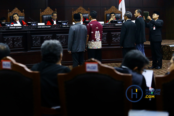 Sidang sengketa pilpres di Mahkamah Konstitusi. Foto: RES