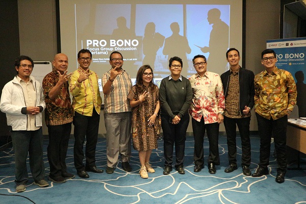 Sebagian peserta Pro Bono FGD usai berdiskusi. Foto: HOL