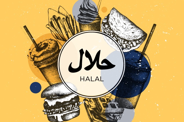 Ilustrasi produk halal. HGW