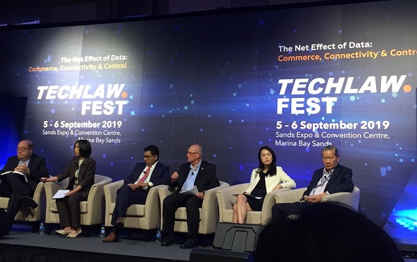 Acara pagelaran Techlaw Fest 2019, Kamis (5/9), di Singapura. Foto: HMQ.