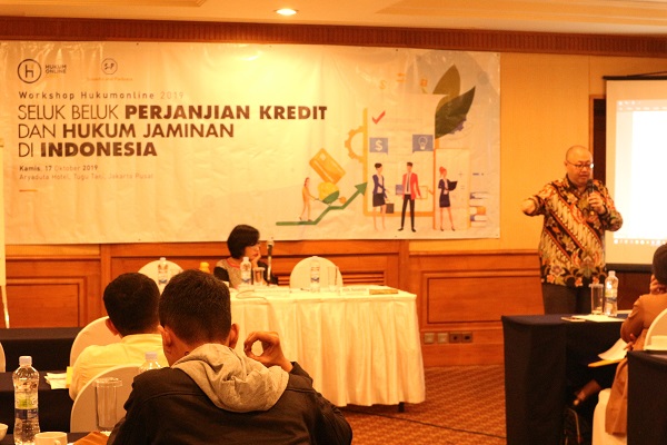 Workshop Hukumonline 2019: Seluk Beluk Perjanjian Kredit dan Hukum Jaminan di Indonesia, Kamis (17/10/19). Foto: Hukumonline.com